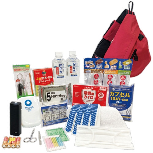 河本総合防災 帰宅困難者支援セット II 15点(ヘルメット無) 1セット