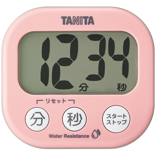 タニタ 洗えるでか見えタイマー ピンク TD-426-PK 1個