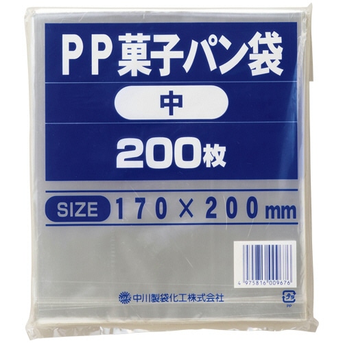 中川製袋化工 PP菓子パン袋 中 200×170mm S159419 1パック(200枚)
