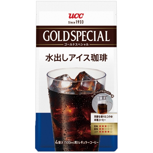 UCC ゴールドスペシャル コーヒーバッグ 水出しアイス珈琲 1袋(4バッグ)