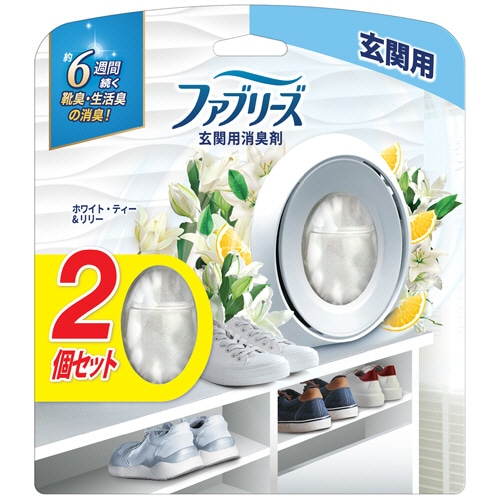 P&G ファブリーズW消臭 玄関用消臭剤 ホワイト・ティー&リリー 1パック(2個)