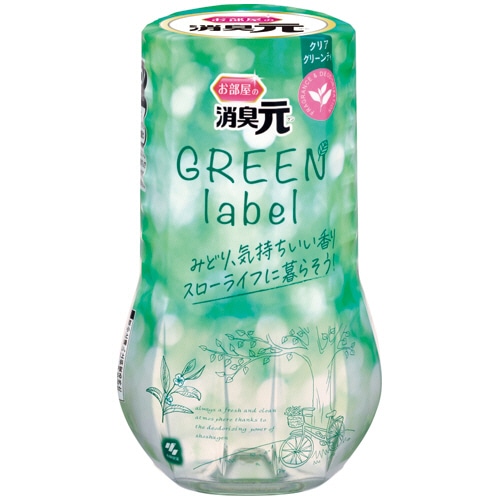 小林製薬 お部屋の消臭元 グリーンラベル クリアグリーンティ 400ml 1個
