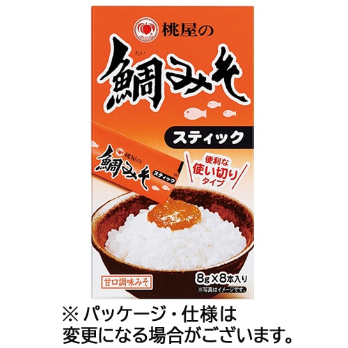 桃屋 鯛みそ スティック 8g 1箱(8本)