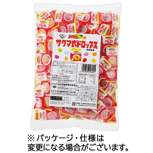 佐久間製菓 サクマ式ピロードロップス 500g 1袋