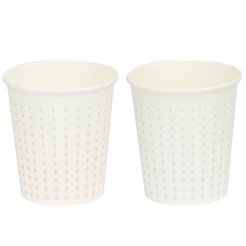 ファーストレイト ペーパーカップ ロースタッキング仕様 クリスタル(ブルー&ピンク) 150ml(5オンス) FR-5380 1パック(3000個)