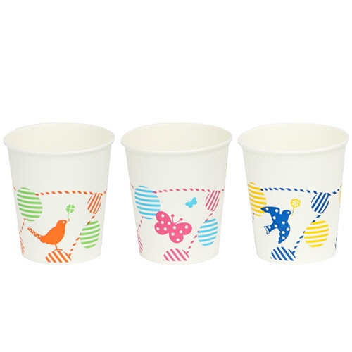 ファーストレイト　ペーパーカップ　ロースタッキング仕様　森のおともだち　１５０ｍＬ（５オンス）　ＦＲ－５３６７　１パック（１０００個）