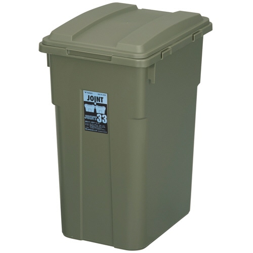 新輝合成 TONBO 連結カラー分別ペール 33L カーキグリーン 02070-5 1台