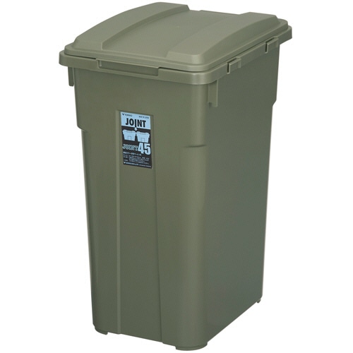 新輝合成 TONBO 連結カラー分別ペール 45L カーキグリーン 02068-2 1台
