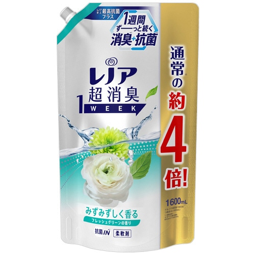 P&G レノア 超消臭1week フレッシュグリーン つめかえ用 超特大 1600ml 1個