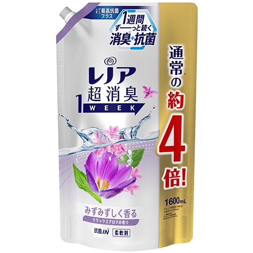 P&G レノア 超消臭1week リラックスアロマ つめかえ用 超特大 1600ml 1個