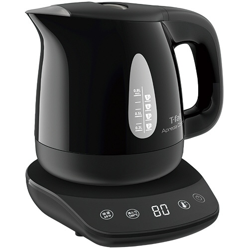 ティファール 電気ケトル アプレシア コントロール 0.8L ブラック KO7208JP 1台