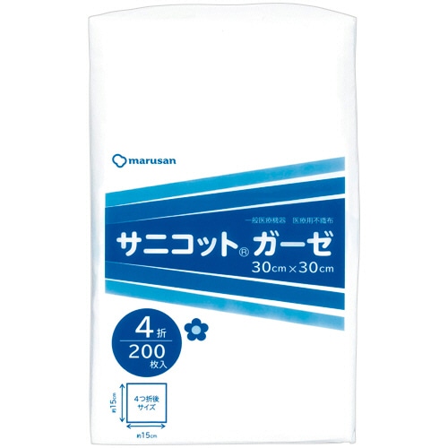 丸三産業 サニコットガーゼ 30×30cm 1パック(200枚)