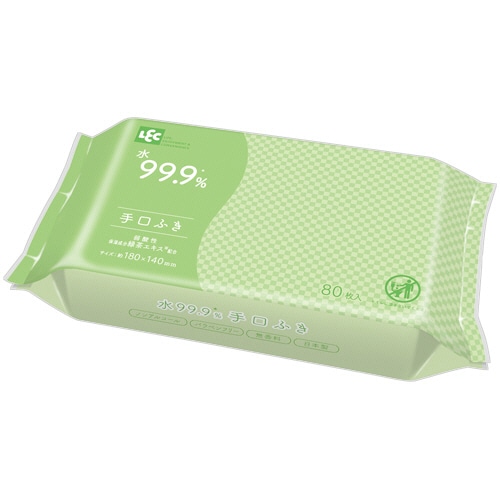 レック Nursing Care 水99.9% 手口ふき E90548 1パック(80枚)