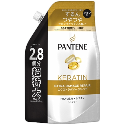 P&G パンテーン エクストラダメージケア シャンプー つめかえ用 超特大 860mL 1パック