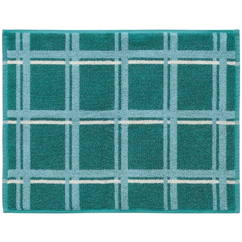林 タオル地バスマット インターセクト 約45×60cm グリーン ML603304 1枚