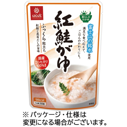 はくばく 紅鮭がゆ 250g 1パック