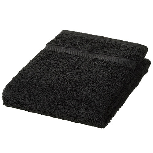 久冨勝 ロングフェイスタオル ブラック MA-21 1パック(5枚)