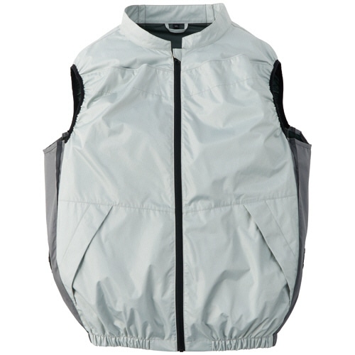 YAMAZEN ファン付きウェア KAZEfit ベストタイプ ホワイト Lサイズ KF3SV-L 1着