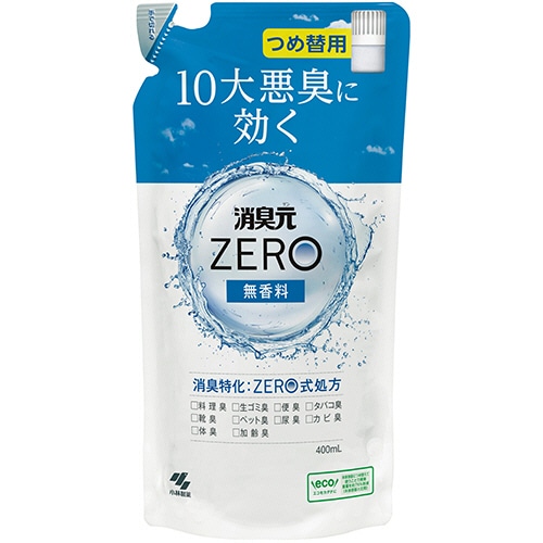 小林製薬 消臭元ZERO 無香料 詰替用 400mL 1個