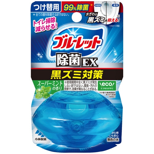 小林製薬 液体ブルーレットおくだけ 除菌EX スーパーミント 付替用 67mL 1個