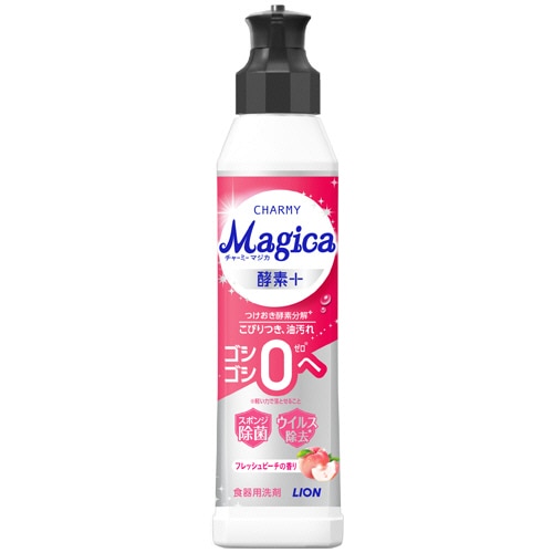 ライオン CHARMY Magica 酵素プラス フレッシュピーチの香り 本体 220mL 1本