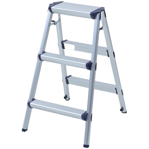 YAMAZEN アルミ踏み台 3段 YM-DA03(DBL) 1台