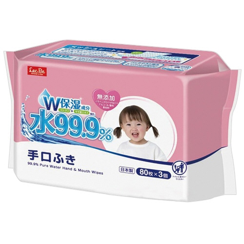 レック 水99.9% 手・口ふき E00871 1パック(240枚:80枚×3個)