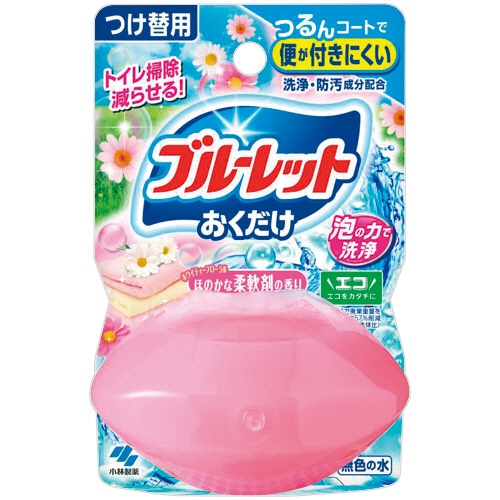 小林製薬　液体ブルーレットおくだけ　洗いたて柔軟剤の香り　つけ替用　７０ｍＬ　１個