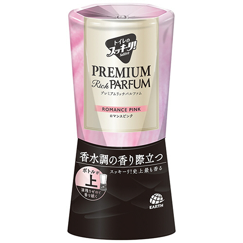 アース製薬　トイレのスッキーリ！　プレミアムリッチパルファム　ロマンスピンク　４００ｍＬ　１個