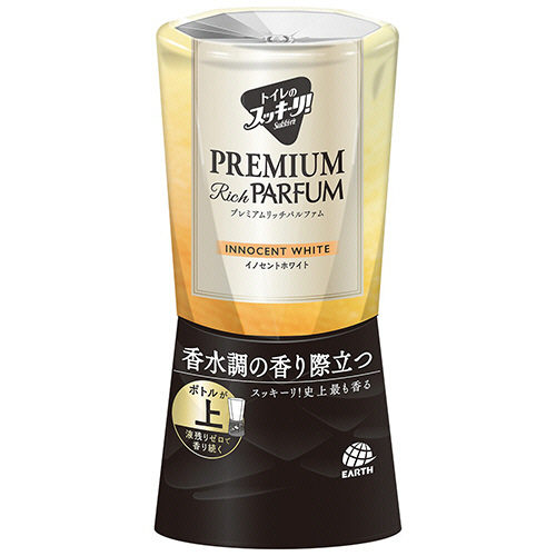 アース製薬　トイレのスッキーリ！　プレミアムリッチパルファム　イノセントホワイト　４００ｍＬ　１個