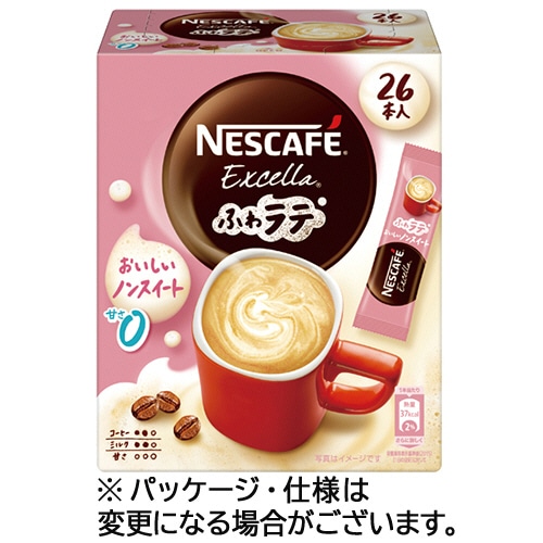 ネスレ ネスカフェ エクセラ ふわラテ おいしいノンスイート 1箱(26本)