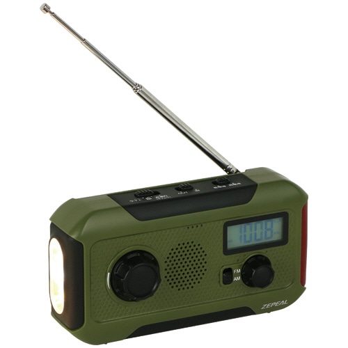 ZEPEAL 手回し充電ラジオライト DJL-H363 1台
