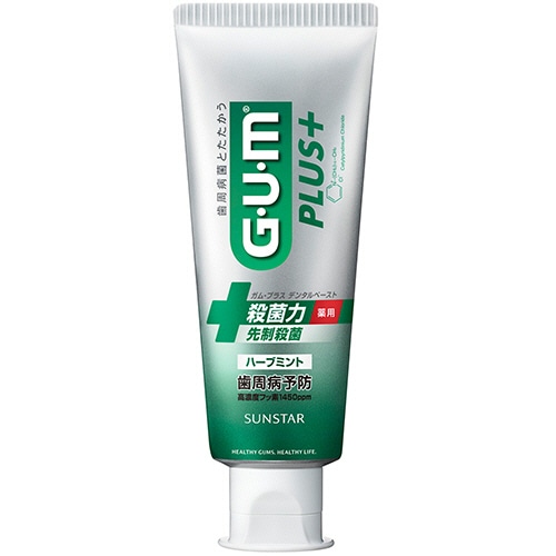 サンスター G・U・M(ガム)・PLUS デンタルペースト ハーブミント 120g 1本
