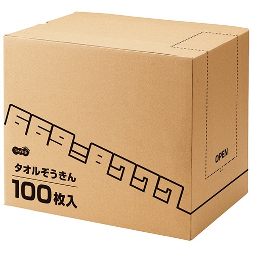 TANOSEE タオルぞうきん 1箱(100枚)