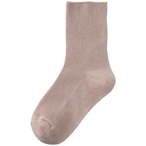 ケアファッション　足首ゆったりスベリ止め付ソックス　婦人用　ベージュ　２２－２４ｃｍ　８０００６４－１１　１足