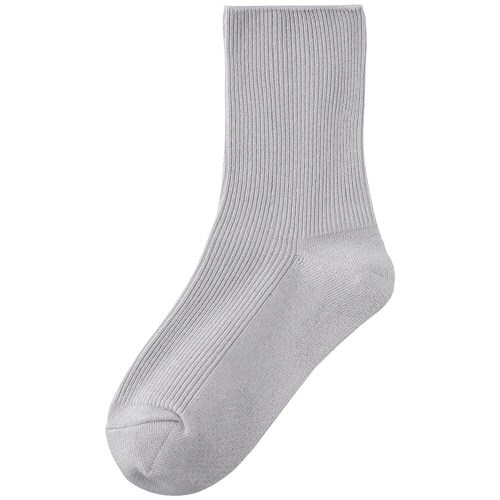 ケアファッション　足首ゆったりスベリ止め付ソックス　婦人用　淡グレー　２２－２４ｃｍ　８０００６４－２１　１足