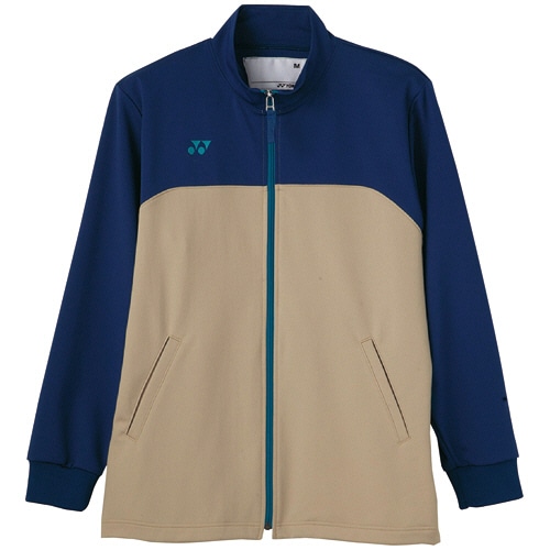 トンボ　ヨネックス×キラク　ケアワークジャケット（男女兼用）　モクロディ　インディゴブルー×ベージュ　Ｍサイズ　ＣＹ１０６－８５－Ｍ　１着