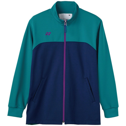 トンボ　ヨネックス×キラク　ケアワークジャケット（男女兼用）　モクロディ　ピーコックグリーン×インディゴブルー　ＬＬサイズ　ＣＹ１０６－４６－ＬＬ　１着