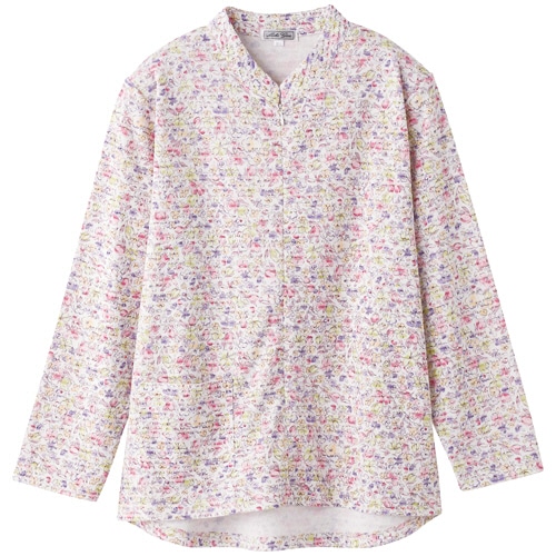 ケアファッション ロングファスナーTシャツ ローズ M-L 820597-01 1着