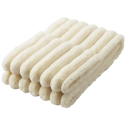 大津コーポレーション ラビットファー ネックウォーマー アイボリー NM67239-9 1枚