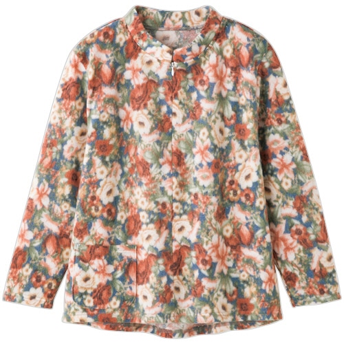 ケアファッション ロングファスナーあったかTシャツ サックス LL 820318-03 1着