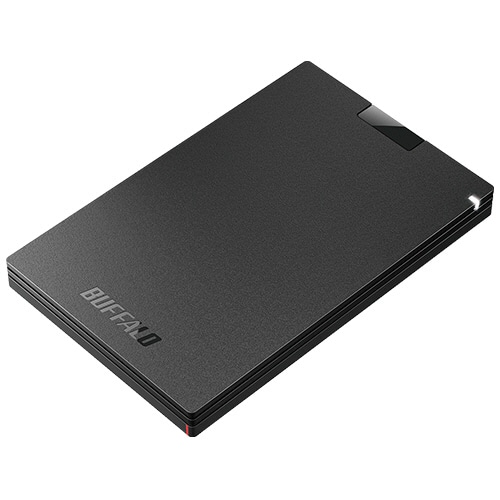 バッファロー USB3.2(Gen1) ポータブルSSD 1.0TB ブラック SSD-PG1.0U3-BC 1台