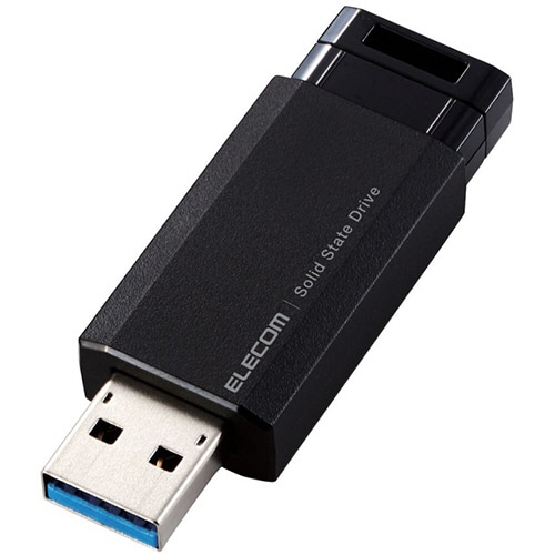 エレコム 外付けポータブルSSD 500GB ブラック ESD-EPK0500GBK 1台