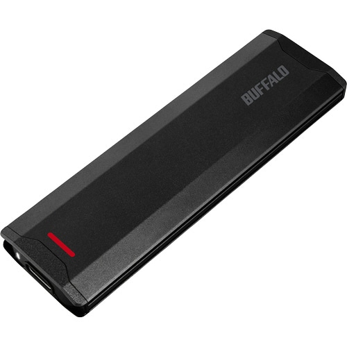 バッファロー USB3.2(Gen2) ポータブルSSD TypeA&Cケーブル付属 500GB ブラック SSD-PH500U3-BC 1台