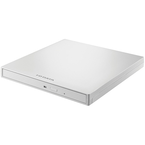 アイオーデータ USB A対応 USB電源補助ケーブル・保存ソフト付きポータブルDVDドライブ ホワイト DVRP-UB8W 1台