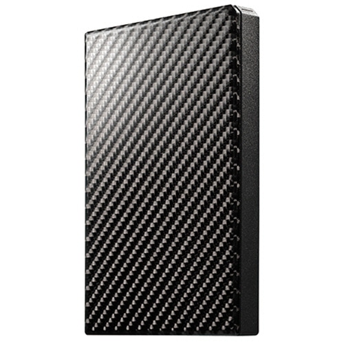 アイオーデータ USB 3.1 Gen1/2.0対応 ポータブルハードディスク「高速カクうす」 2TB カーボンブラック HDPT-UTS2K 1台
