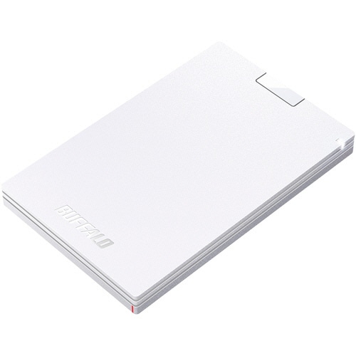 バッファロー USB3.2(Gen1) ポータブルSSD 2.0TB ホワイト SSD-PG2.0U3-WC 1台