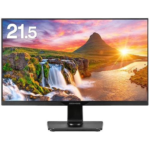 グリーンハウス　２１．５型ワイド広視野角ＬＥＤ液晶ディスプレイ　ブラック　ＧＨ－ＬＣＷ２２Ｌ－ＢＫ　１台