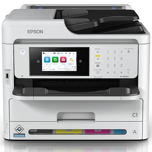 エプソン カラービジネスインクジェット複合機 A4 FAX機能付 PX-M887F 1台