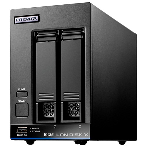アイオーデータ LAN DISK 10GbE&マルチギガビット Linux 法人2ドライブNAS(5年保証) 2TB HDL2-XA2B 1台